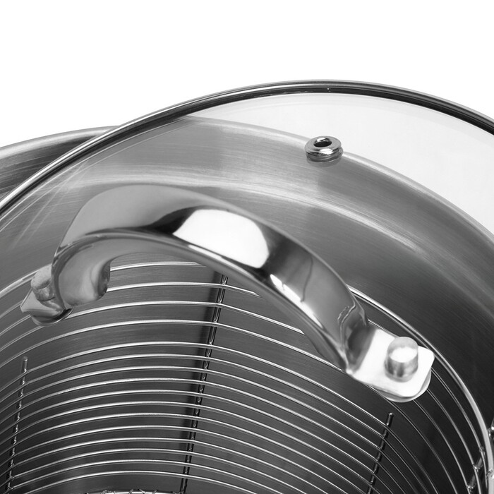 Ківш Fissman FEDELE 18x15 см 3,57 л. зі вставкою-пароваркою і скляною кришкою нерж.сталь (5375)