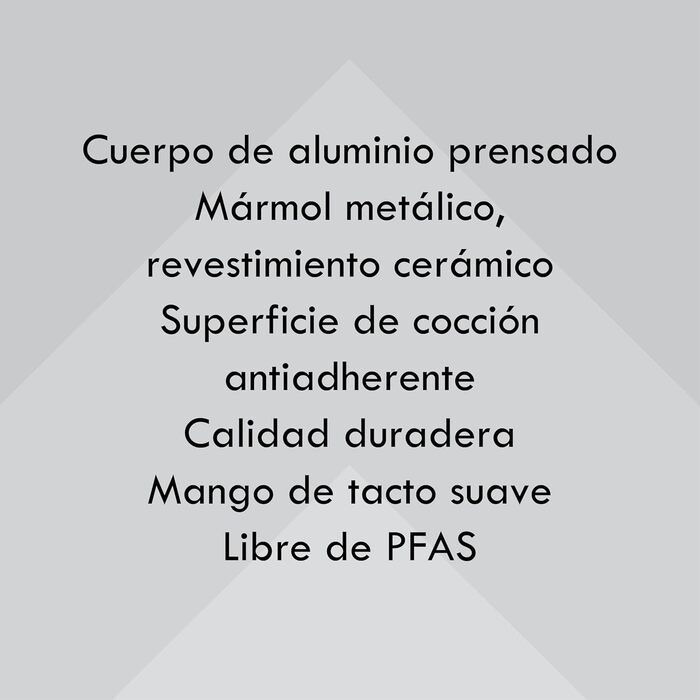 Каструлі Progress, каструлі з антипригарним покриттям з металу, мармуру та кераміки, легкий алюмінієвий екструзійний матеріал - Підходять для всіх типів плит, крім індукційних варильних поверхонь, каструлі можна мити в посудомийній машині (каструлі, 2,3 л