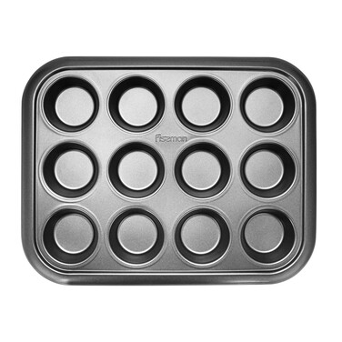 Форма для випічки Fissman 12-ти кексів 38x29,5x3,5 см (5651)