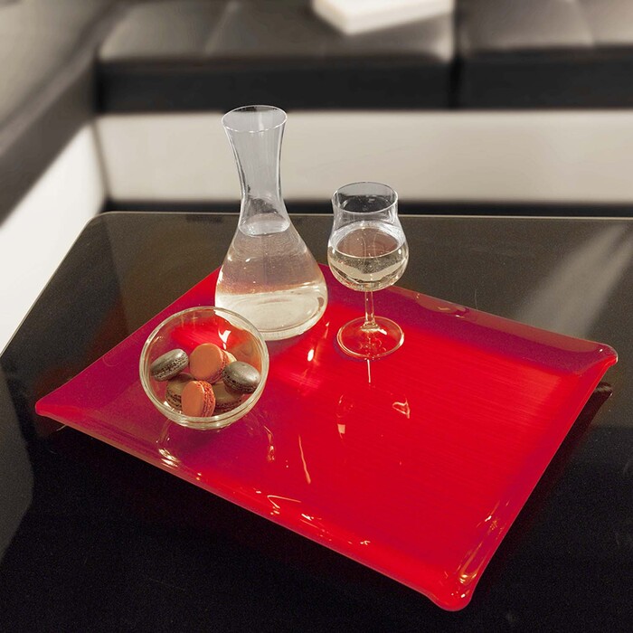 Поднос Platex MAYFAIR RED, акрил, 46 x 36 см