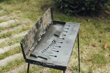 Угольный мангал на 10 шампуров Reckless KL-10/3