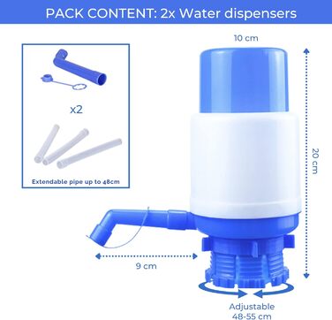 Ручний диспенсер для води 55 см 2 шт MAGIC SELECT