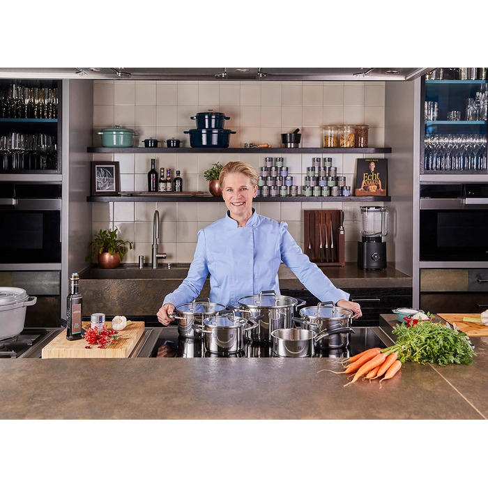 Набор посуды 9 предметов, подходит для индукции, нержавеющая сталь Zwilling