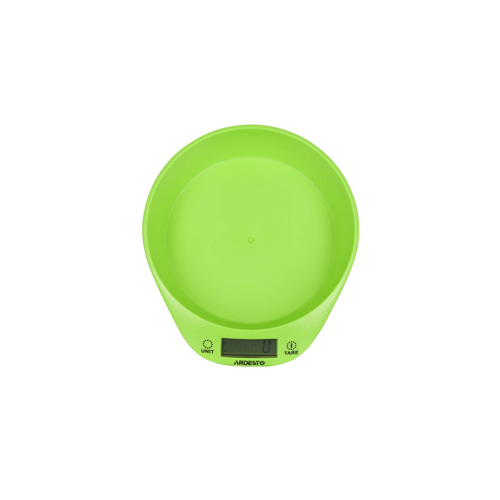 ARDESTO Ваги кухонні, 5кг, CR2032x1 в комплекті, пластик, зелений