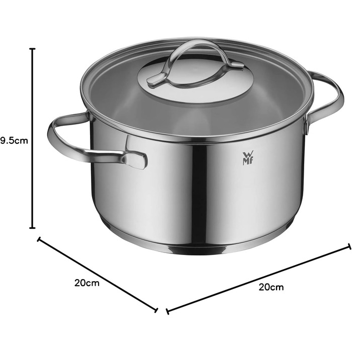 Каструля 2,5 л із кришкою 20 см Aparto WMF