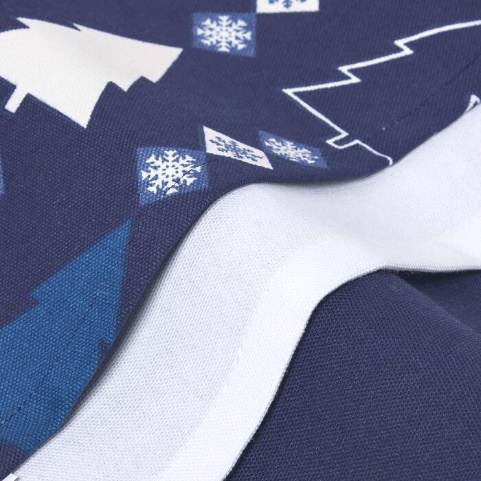 Набор из 3 рождественских кухонных полотенец 50 x 70 см, синий/белый Homescapes