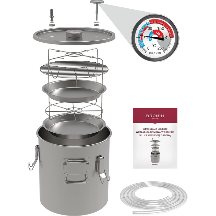 Коптильня в каструлі 18 л Browin