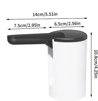 Диспенсер для води білий-чорний Generic