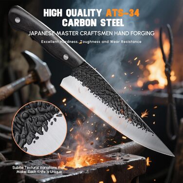 Кухонний ніж шеф-кухаря 17 см Purple Dragon