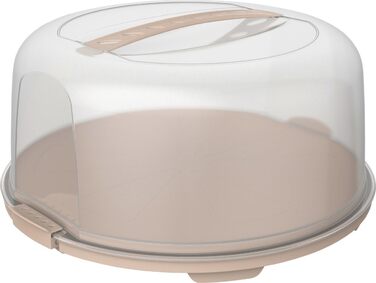 Контейнер для тортів переносний 35,5 x 34,5 x 16,5 см блідо-рожевий Rotho