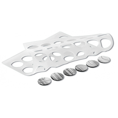 CHABLON ROUND Силіконовий килимок-трафарет круглий  297X210 - ø30 mm (2 шт)