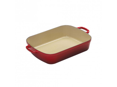 Жаровня 37 х 29 см червона Le Creuset