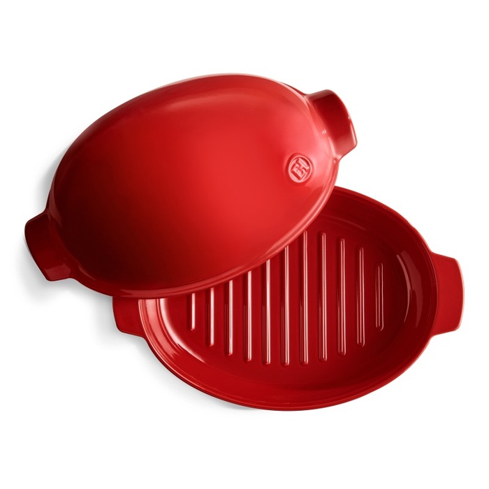 Жаровня для запекания птицы 41,5х22х22 см бордовый Emile Henry