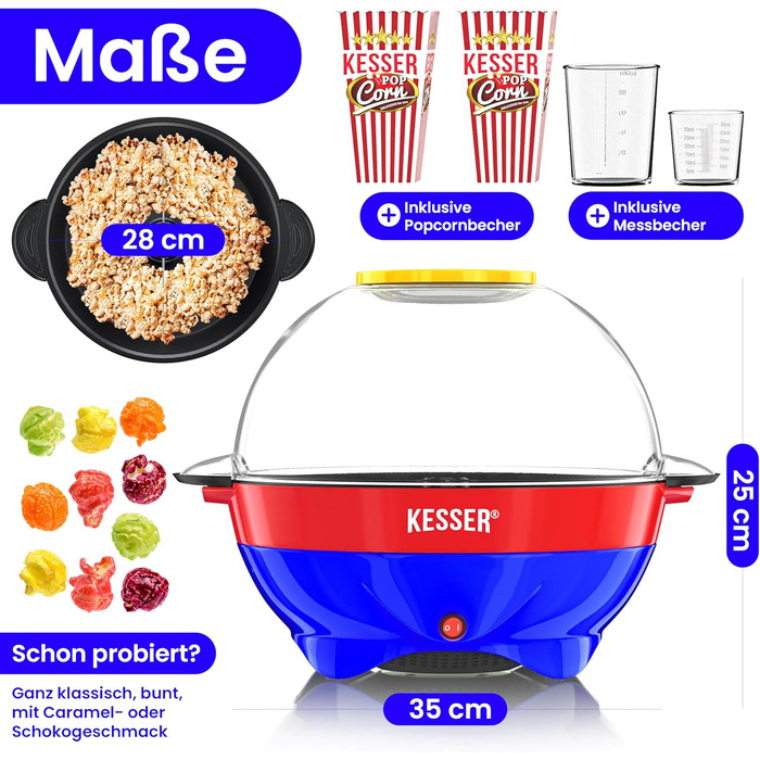 Машина для попкорна 5,5 л 800 Вт KESSER