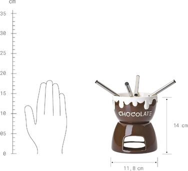 Набір для шоколадного фондю з 4 виделками, 480 мл BUTLERS