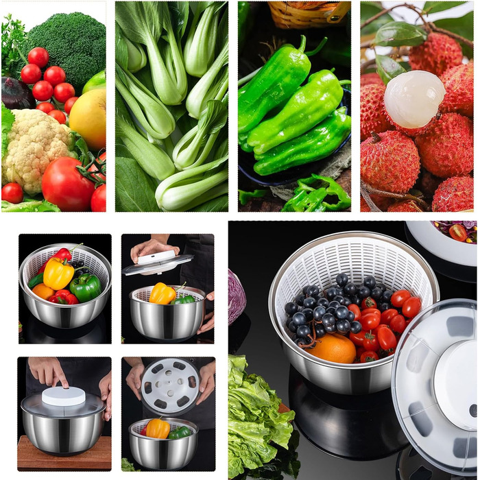 Спиннер для салата 4,8 л E-Greetshopping