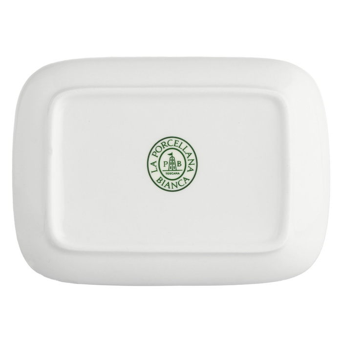Тарелка прямоугольная La Porcellana Bianca ESSENZIALE NEW AGE, фарфор, 15 х 10 х 2,1 см