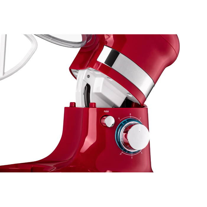 ARDESTO Міксер планетарний 800Вт, насадки-3, чаша-нерж., метал, 4л, Pulse-режим, червоний