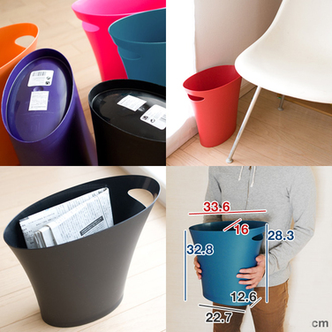 Кошик для сміття 33,7x33x17,1 см біла Skinny Umbra