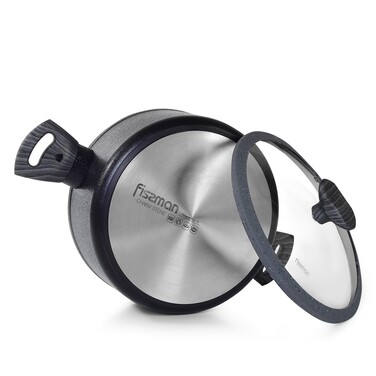 Кастрюля со стеклянной крышкой 24 см 4,7 л CHARM STONE Fissman