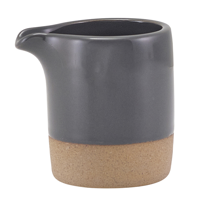 Молочник 90 мл, без ручки, серый, Kava Dark Grey Stoneware, GenWare
