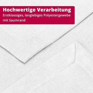 Скатертина з захистом від плям, біла 160 x 220 см DecoHomeTextil Heimtextilmanufaktur