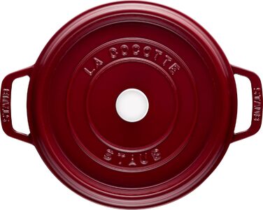 Кокот круглый 24 см, бордо Staub