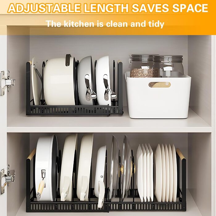 Підставки для посуду з 10 регульованими роздільниками RDDAIPE