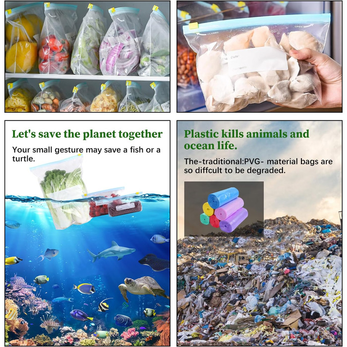 Вакуумні пакети 60 пакетів 10 х 20/ 15,5 х 23/ 32 х 26,5 см lalago