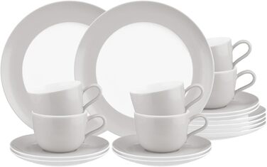 Кофейный сервиз на 6 персон, 18 предметов, серый Liberty Pure Colors Seltmann Weiden