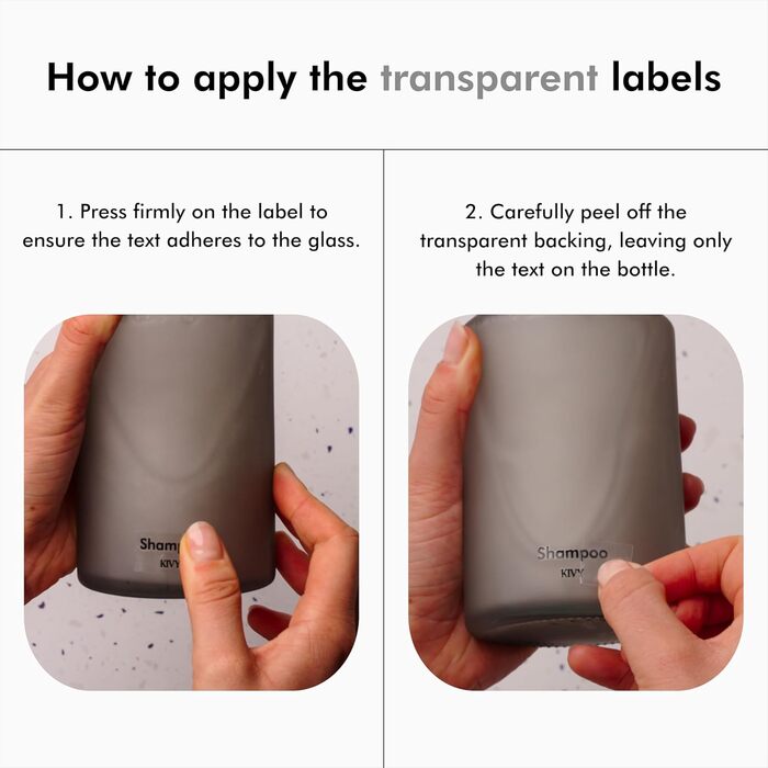 Дозатор рідкого мила скляний 500 мл чорний, набір 2 предмети, KIVY