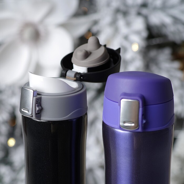 Термос-кухоль Fissman 450 мл чорний (9625)