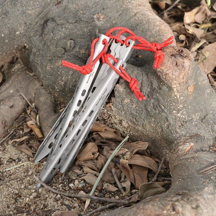 Титановые колышки Сверхлегкие гвозди для палатки Кемпинг Палатка Колья На открытом воздухе Портативные колышки Столбы для палатки Столбы для палатки 12 шт./лот Ti4008P (8 шт./лот-Ti4008P)