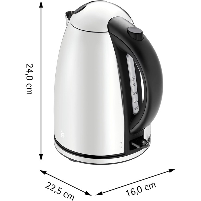 Електрочайник 1,7 л, світло-сірий Stelio WMF