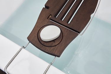 Полиця для ванної 71,1-94x21,6x3,8 см коричнева Aquala Bathtub Caddy Umbra