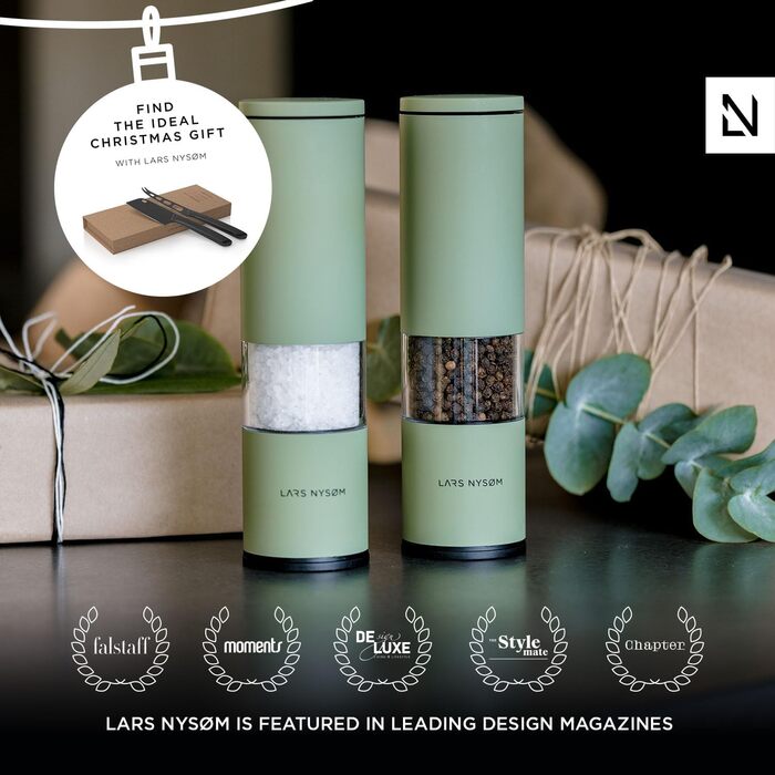 Млин для солі та перцю, набір 2 предмети, чорний онікс Vialex