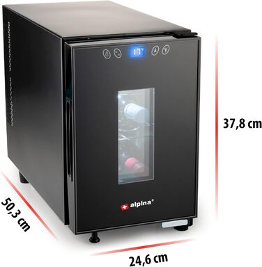 Винний холодильник до 6 пляшок alpina