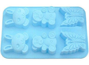 Форма для випічки Fissman 6 кексів ЗАЙЧИК, ВЕДМЕДИК, МЕТЕЛИК (6647)