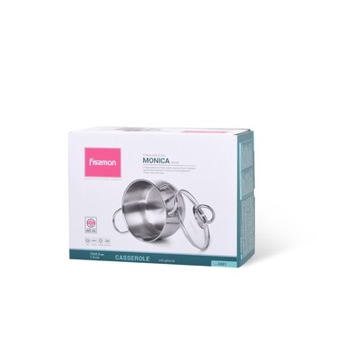 Каструля зі скляною кришкою 16 см 1,9 л MONICA Fissman
