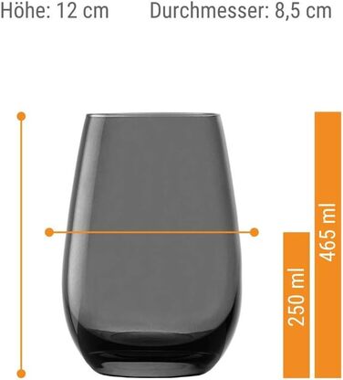 Склянки для води 465 мл, набір із 6 склянок, Elements Stölzle Lausitz