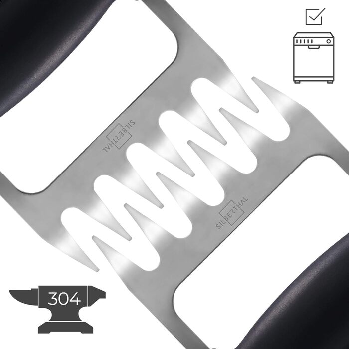Кігті для м'яса, 11 х 12,2 см, набір 2 предмети Silberthal