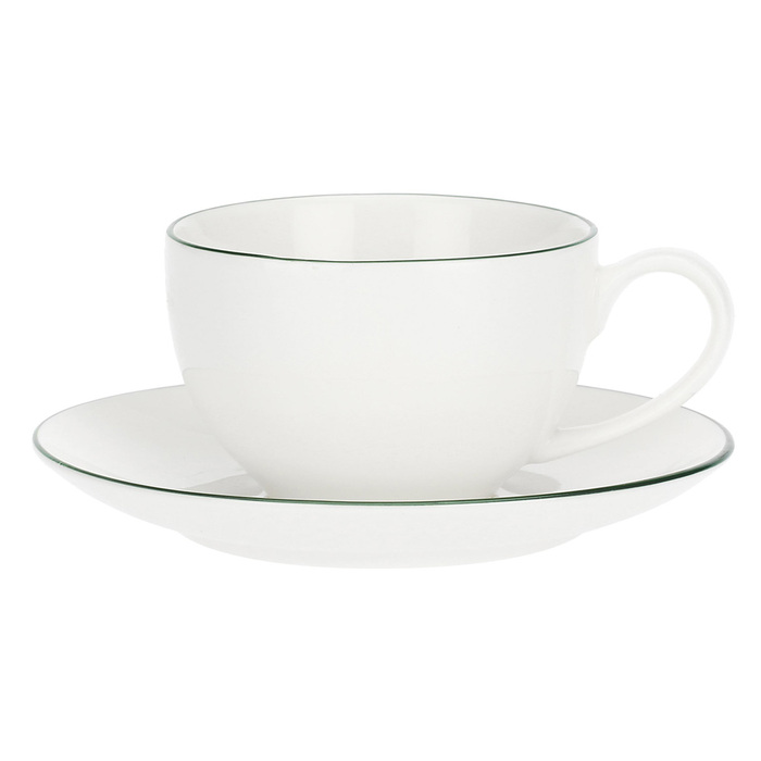 Чашка для кави з блюдцем La Porcellana Bianca DINTORNO, порцеляна, 100 мл