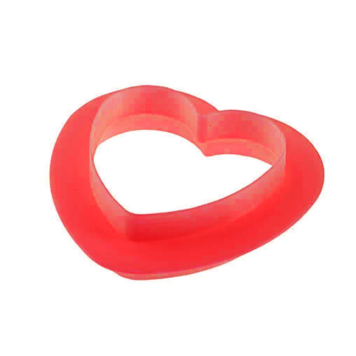 LOVELY 110 Форма силіконова 'cердечко' 82x77 h 31 мм (110 мл x 6 )+ каттер