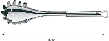 И, віночок з нержавіючої сталі частково матовий, віночок, віночок, можна мити в посудомийній машині (в комплекті з ложкою для спагетті 32 см), 3 шт.