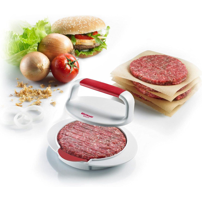 Пресс для гамбургеров пластиковый 11,5 см с бумагой для бургеров Westmark