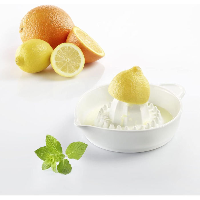 Соковижималка для цитрусових Westmark, Ємність 250 мл, З функцією сита та носиком, Керамічна, Біла, 30722260