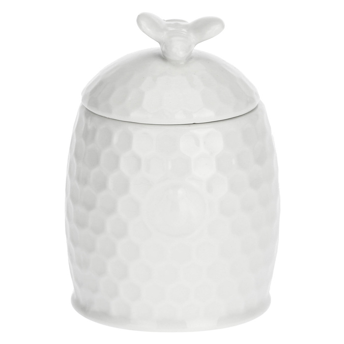 Цукорниця з ложкою La Porcellana Bianca APEREGINA, порцеляна, 10 х 6,5 см