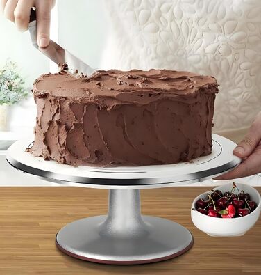 Вращающаяся подставка для торта из алюминиевого сплава 31 см Yizish