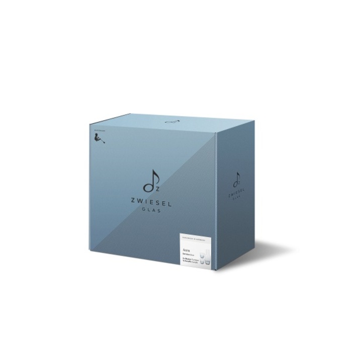Графин для воды со стаканами, набор 3 предмета, синий Aura Zwiesel Glas
