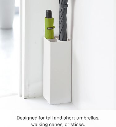 Підставка для парасольок Yamazaki 6719 SMART, сталь/поліпропілен, мінімалістичний дизайн (білий)